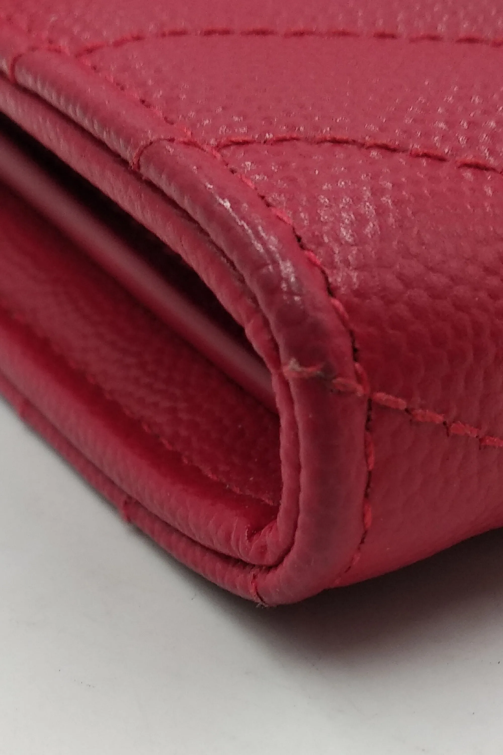 Monogram Envelope Wallet Red
