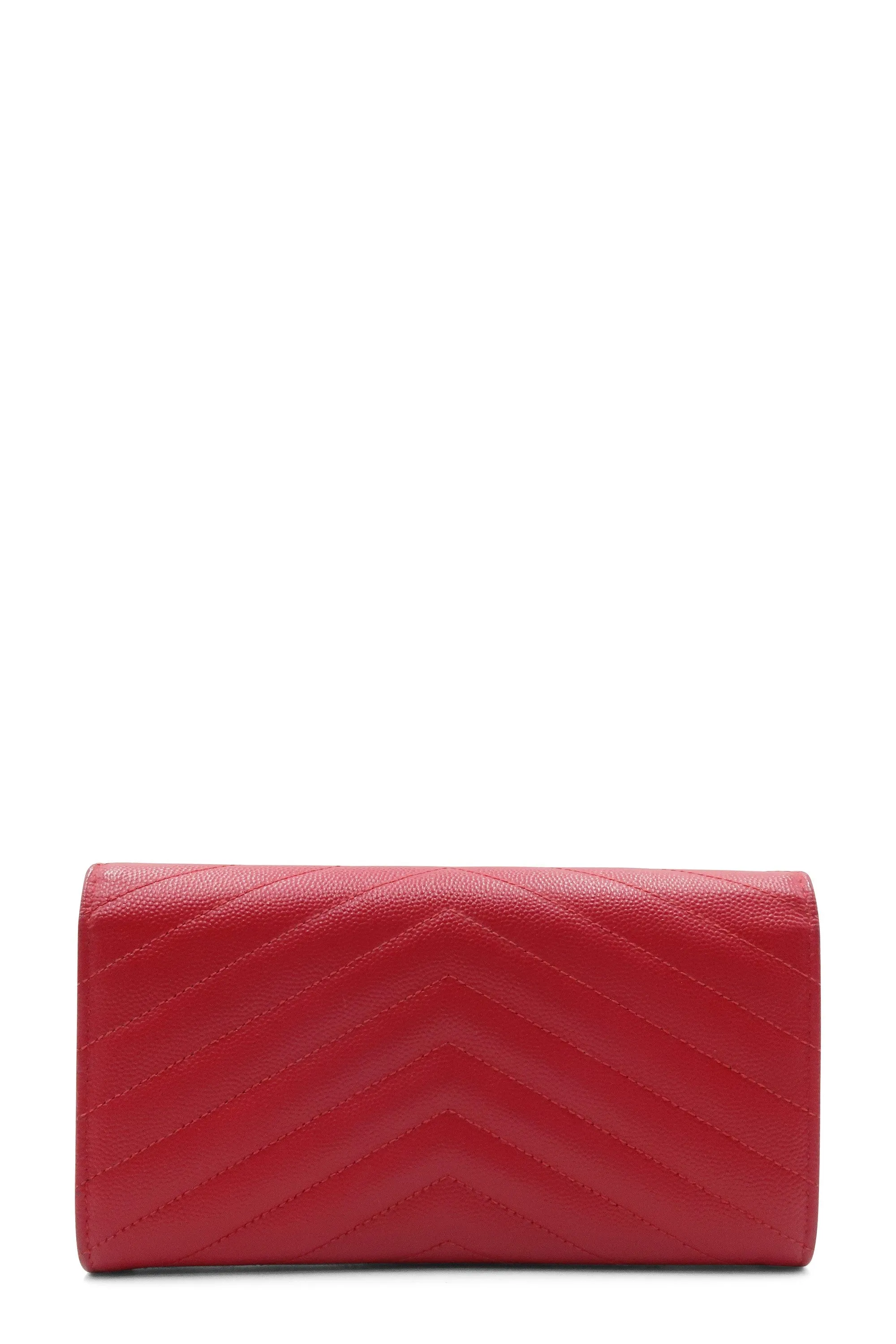 Monogram Envelope Wallet Red