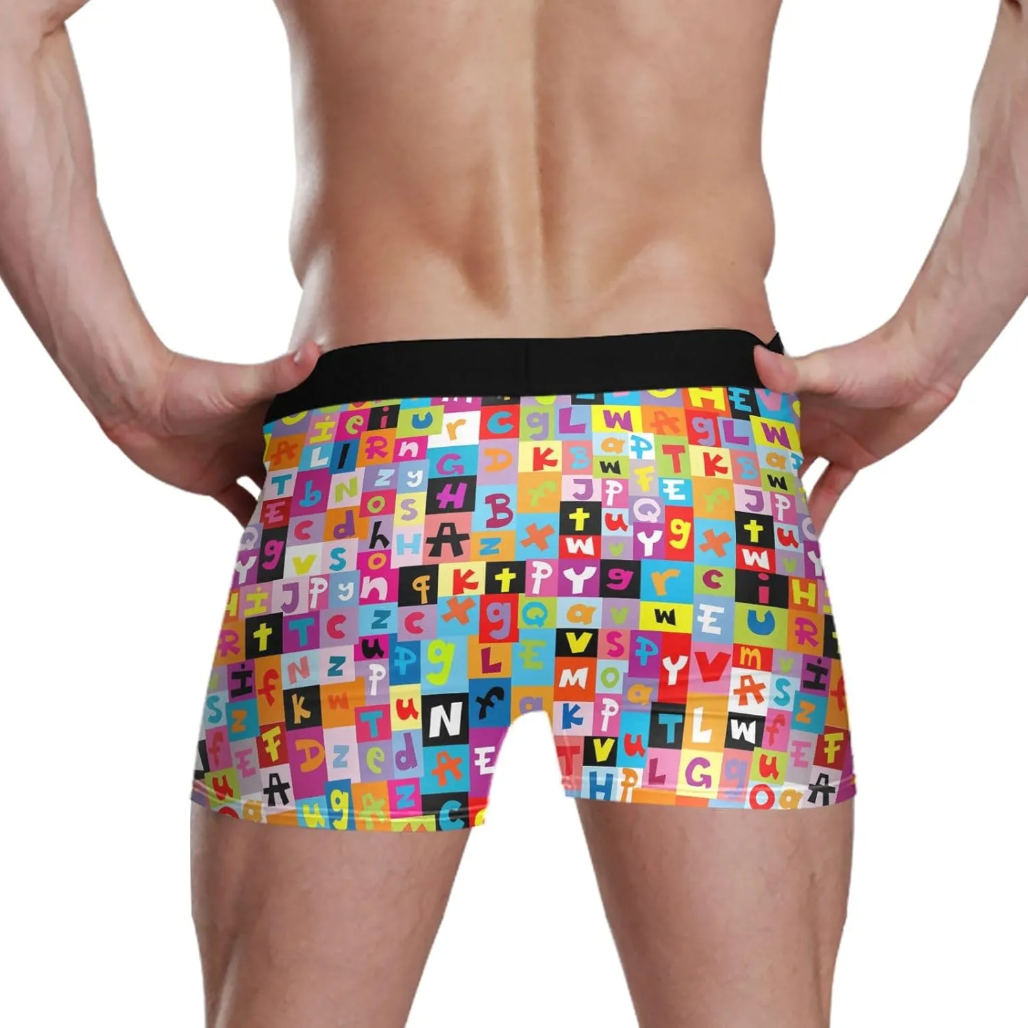 Poeticcity Men's 3D Cut Crotch Underwear, Boxer Briefs Double-layer Underpants(S-XXL)