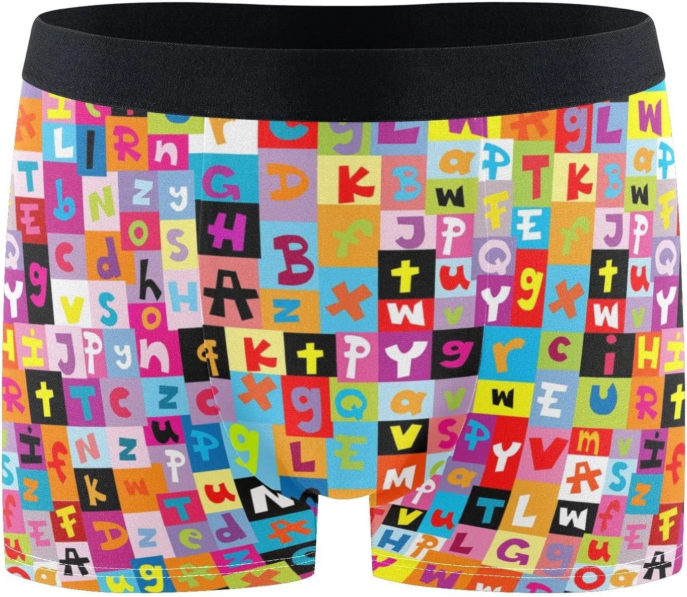 Poeticcity Men's 3D Cut Crotch Underwear, Boxer Briefs Double-layer Underpants(S-XXL)