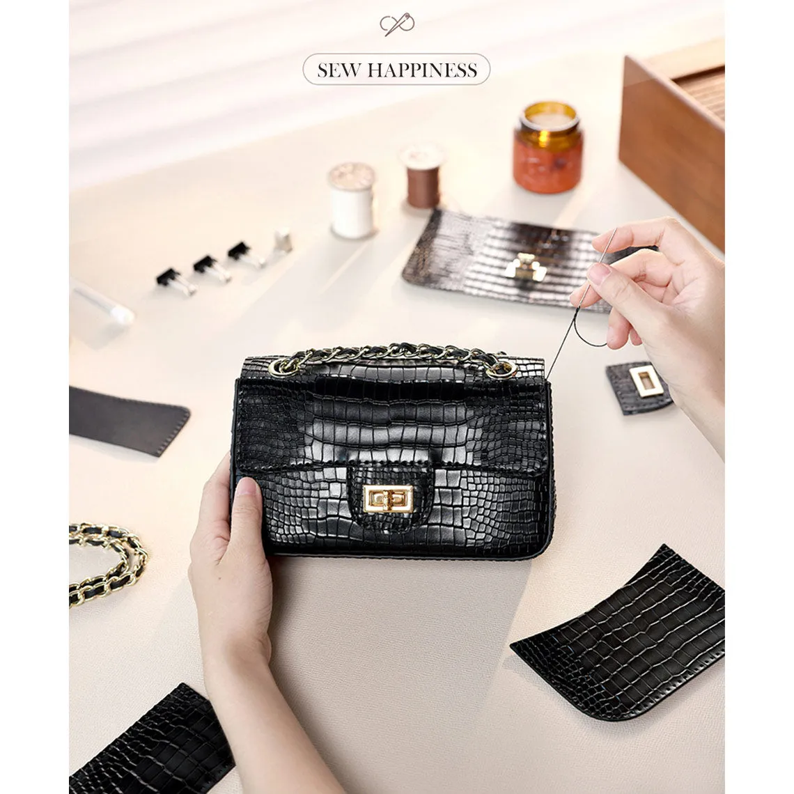 POPSEWING® Leather Small Chain Bag DIY Kit