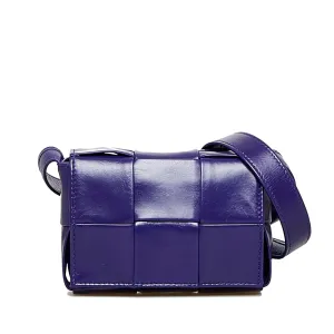 Purple Bottega Veneta Candy Nappa Intrecciato Cassette Crossbody