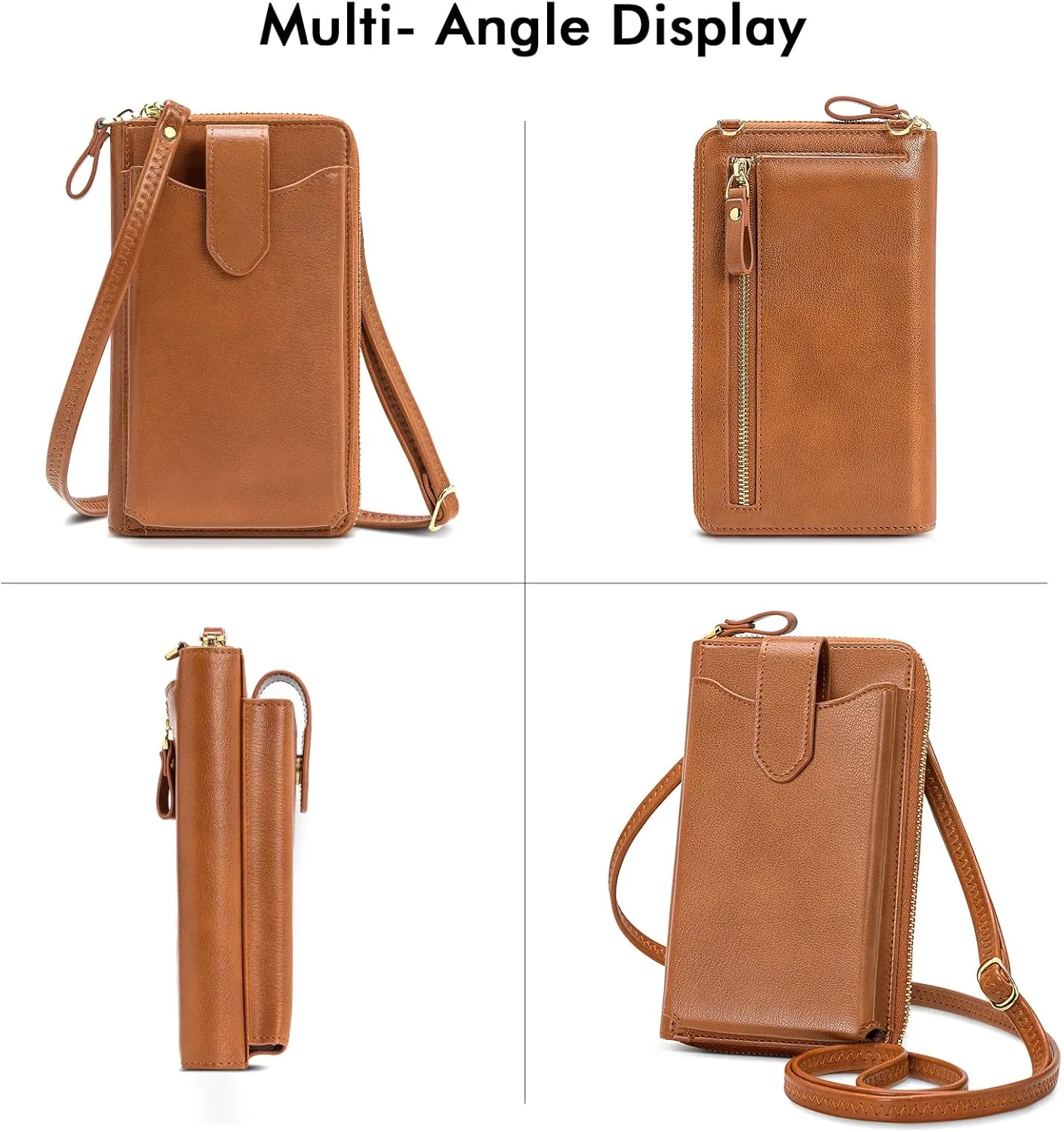 RONSIN Small Crossbody Phone Bag for Women Cell Phone Purse Wallet Mini Shoulder Bag with RFID Card Slots