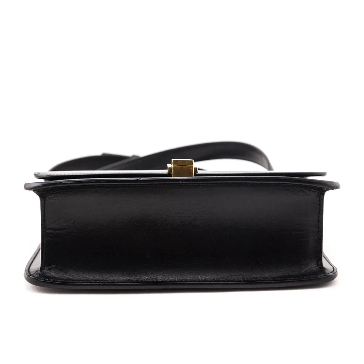 Saint Laurent Black Box Calfskin Le Carre Shoulder Bag