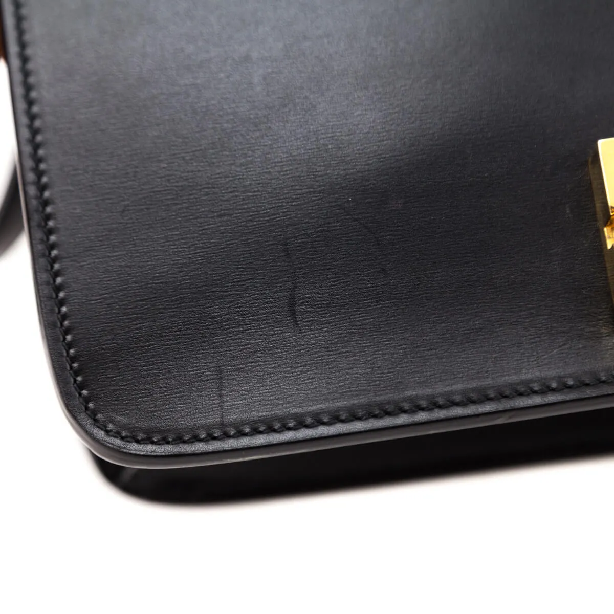 Saint Laurent Black Box Calfskin Le Carre Shoulder Bag