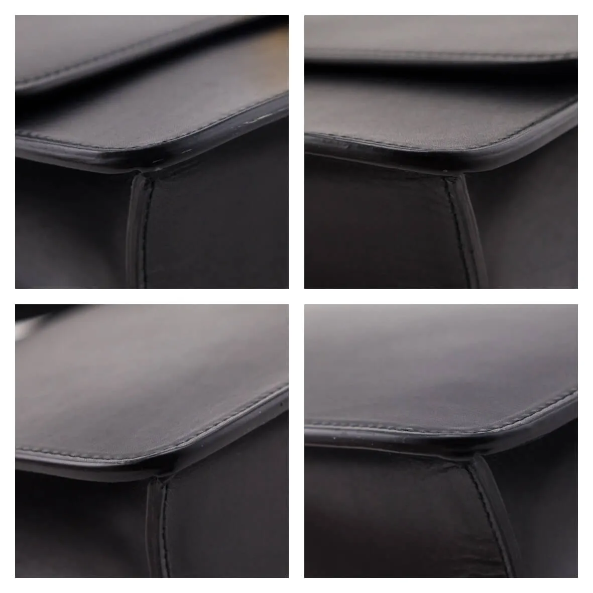 Saint Laurent Black Box Calfskin Le Carre Shoulder Bag