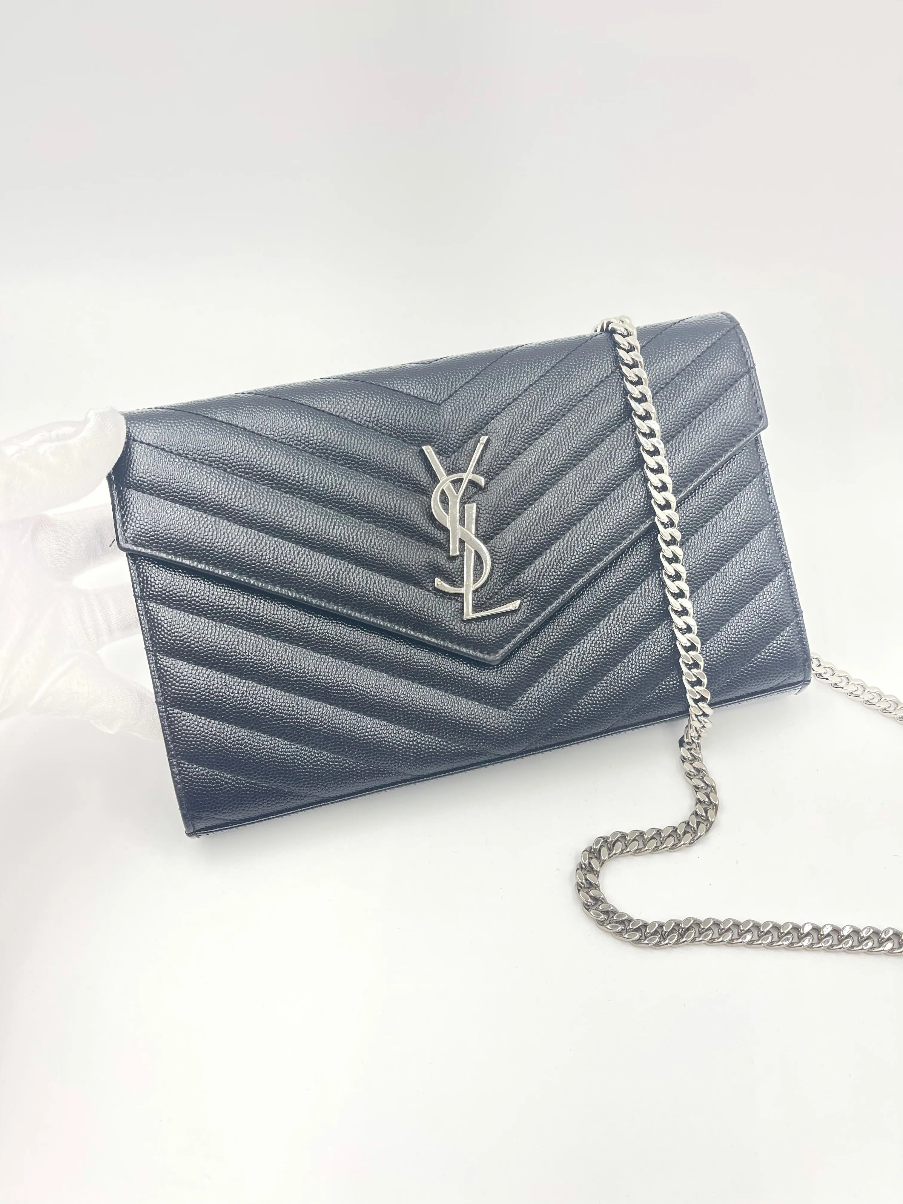 Saint Laurent Envelope Wallet on Chain