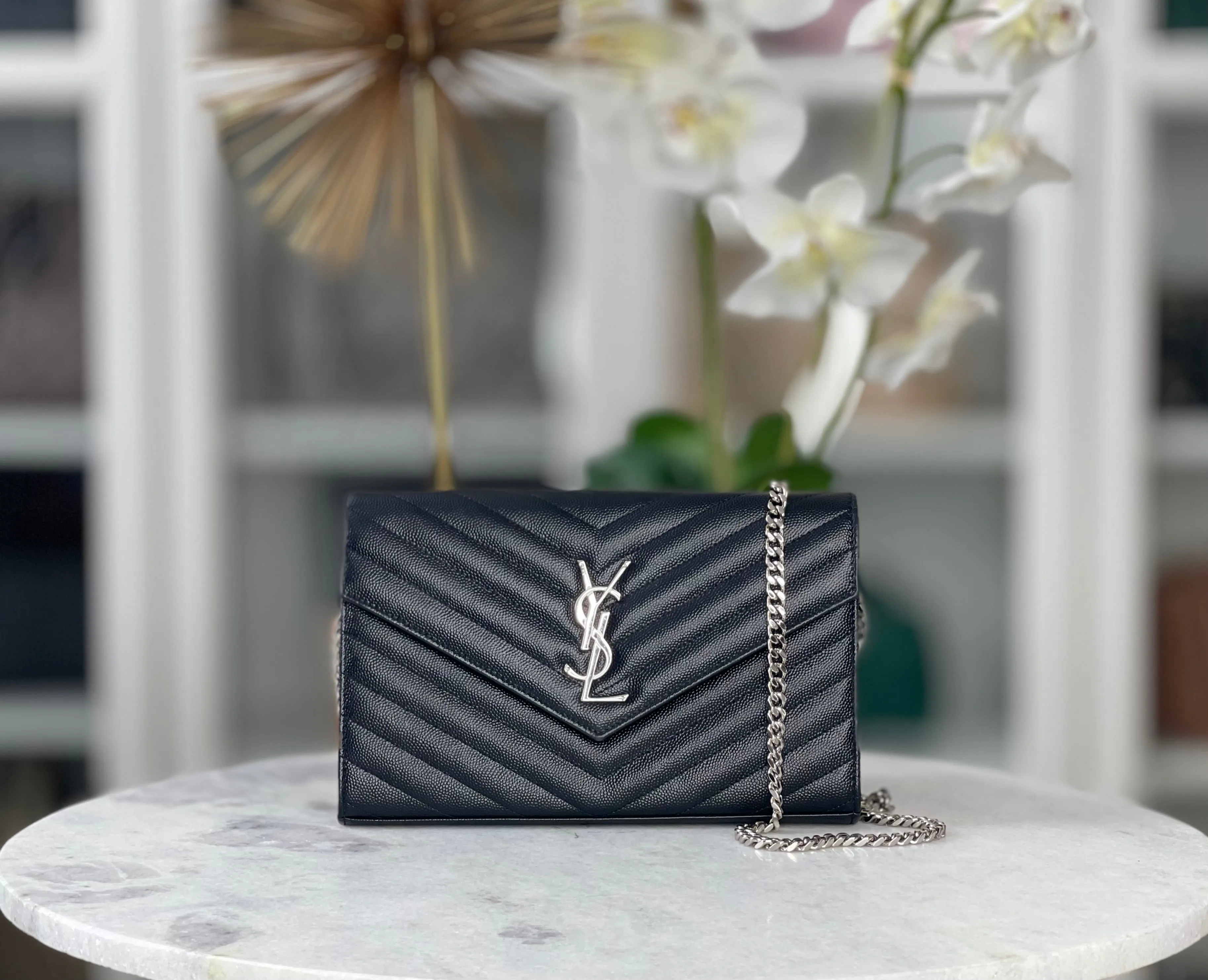 Saint Laurent Envelope Wallet on Chain