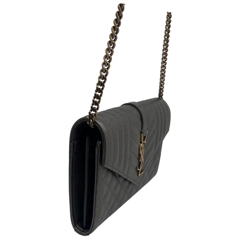 Saint Laurent Monogram Wallet on Chain