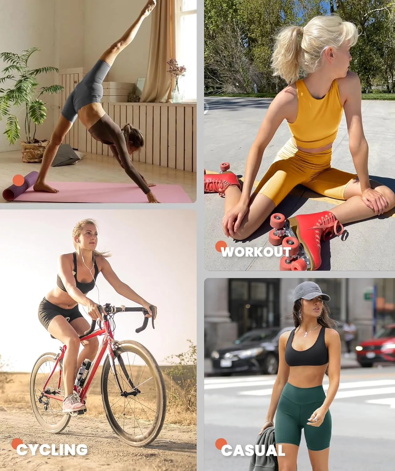 TNNZEET 7 Pack Biker Shorts for Women - 5''/8''/3'' High Waisted Workout Tummy Control Spandex Gym Shorts for Yoga Athletic