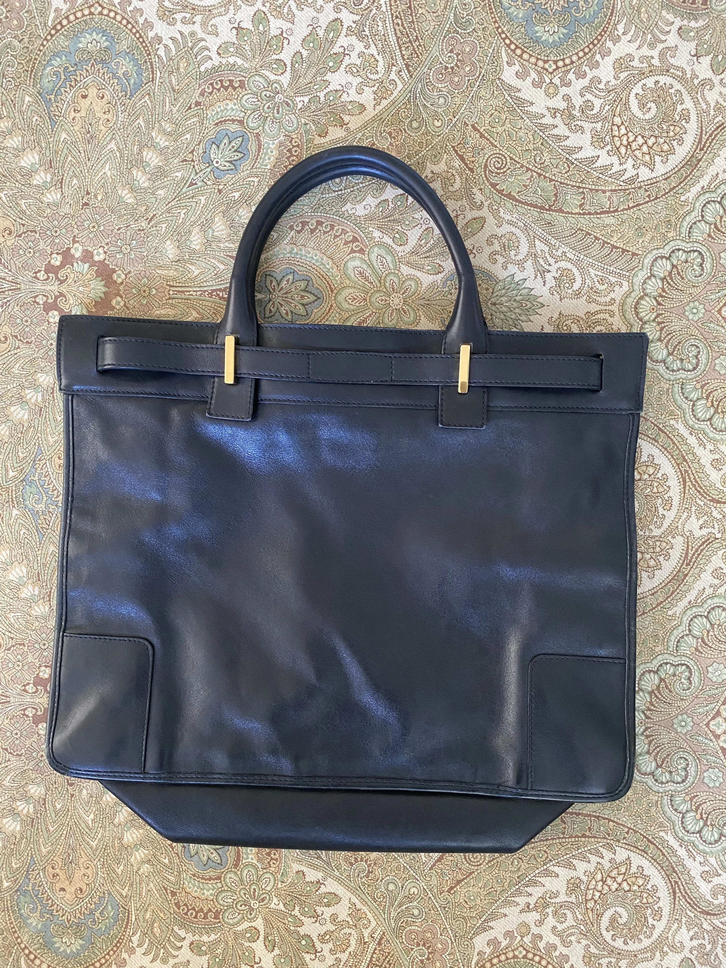 Tom ford for Gucci Black Leather Handbag