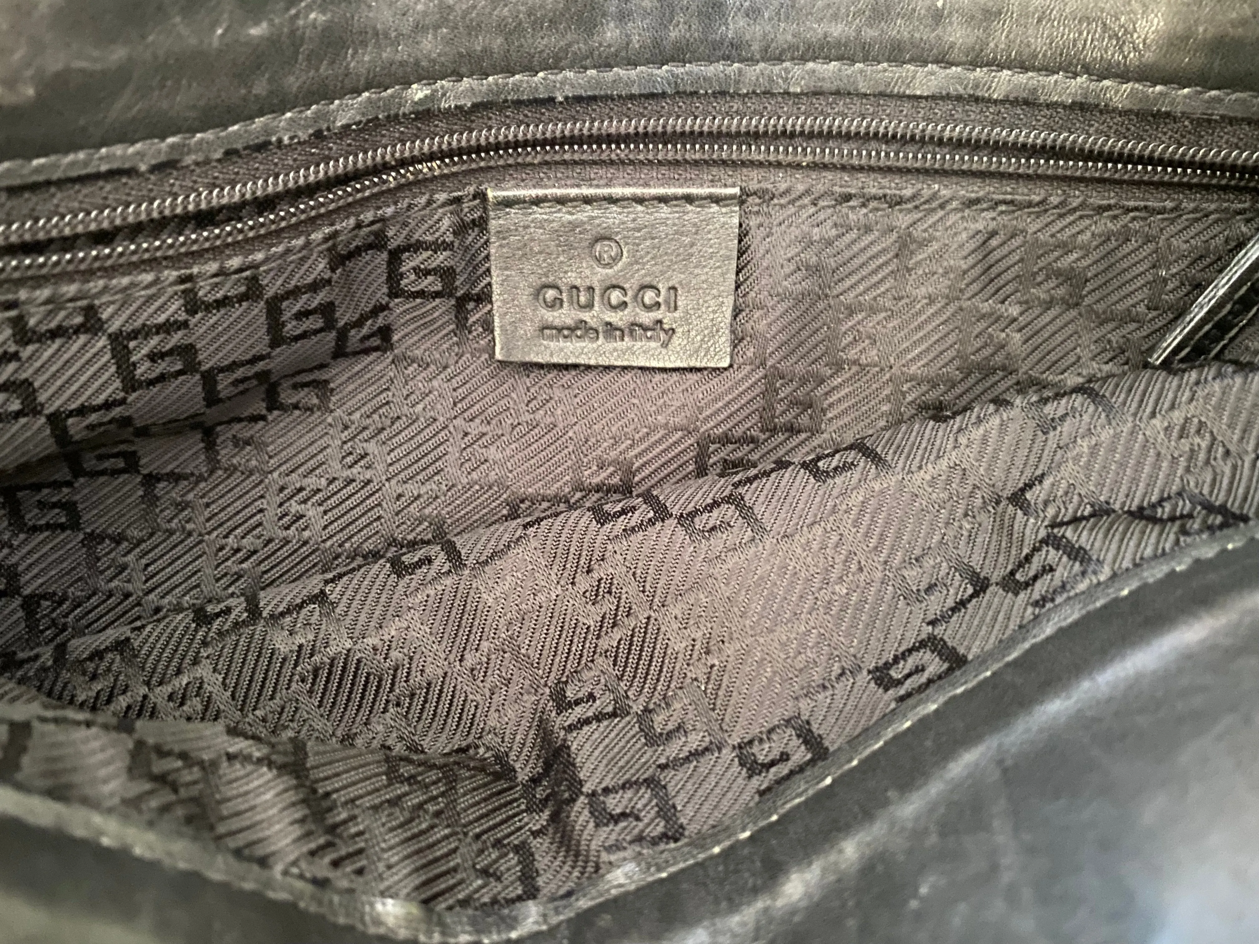 Tom ford for Gucci Black Leather Handbag