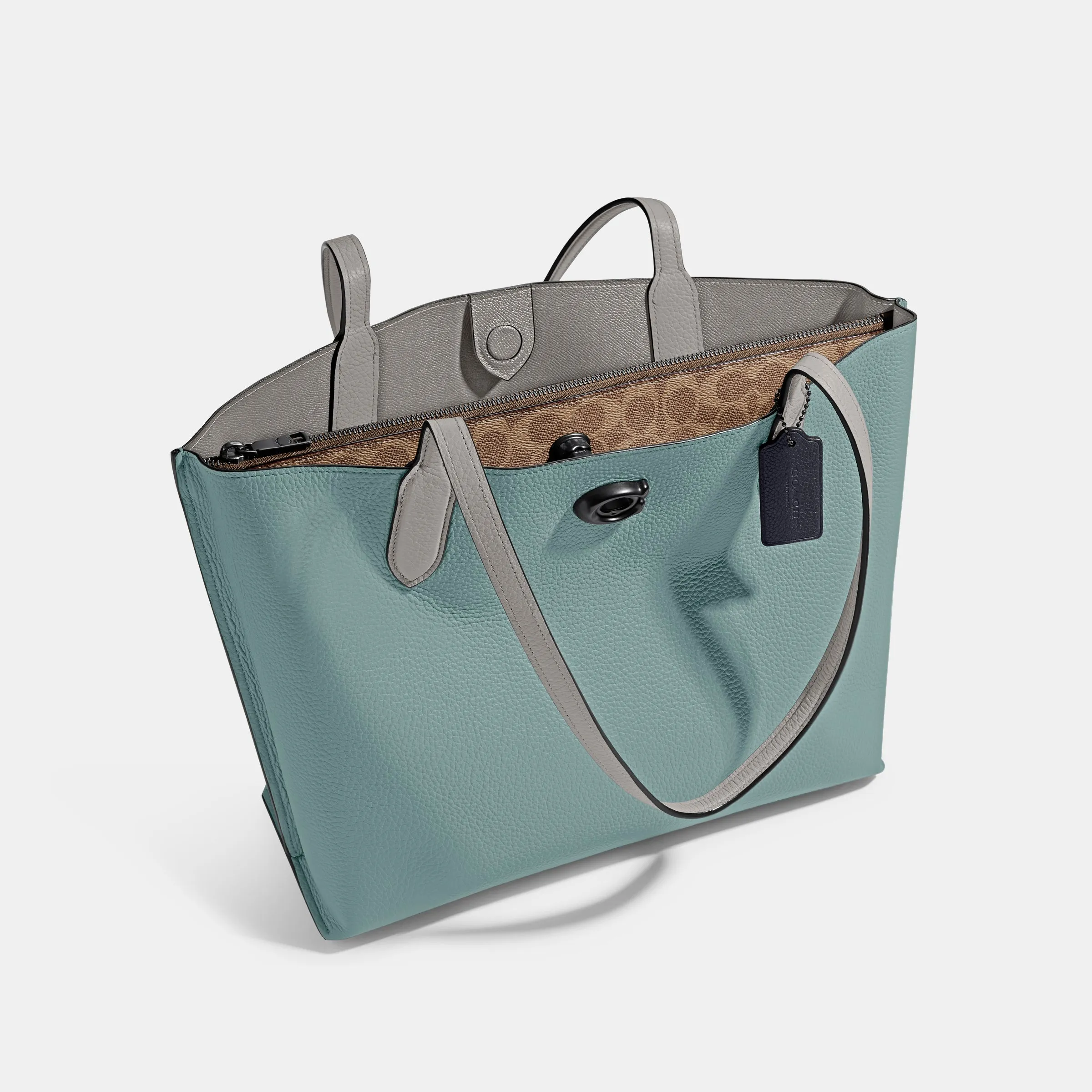 Willow Tote In Colorblock With Signature Canvas Interior