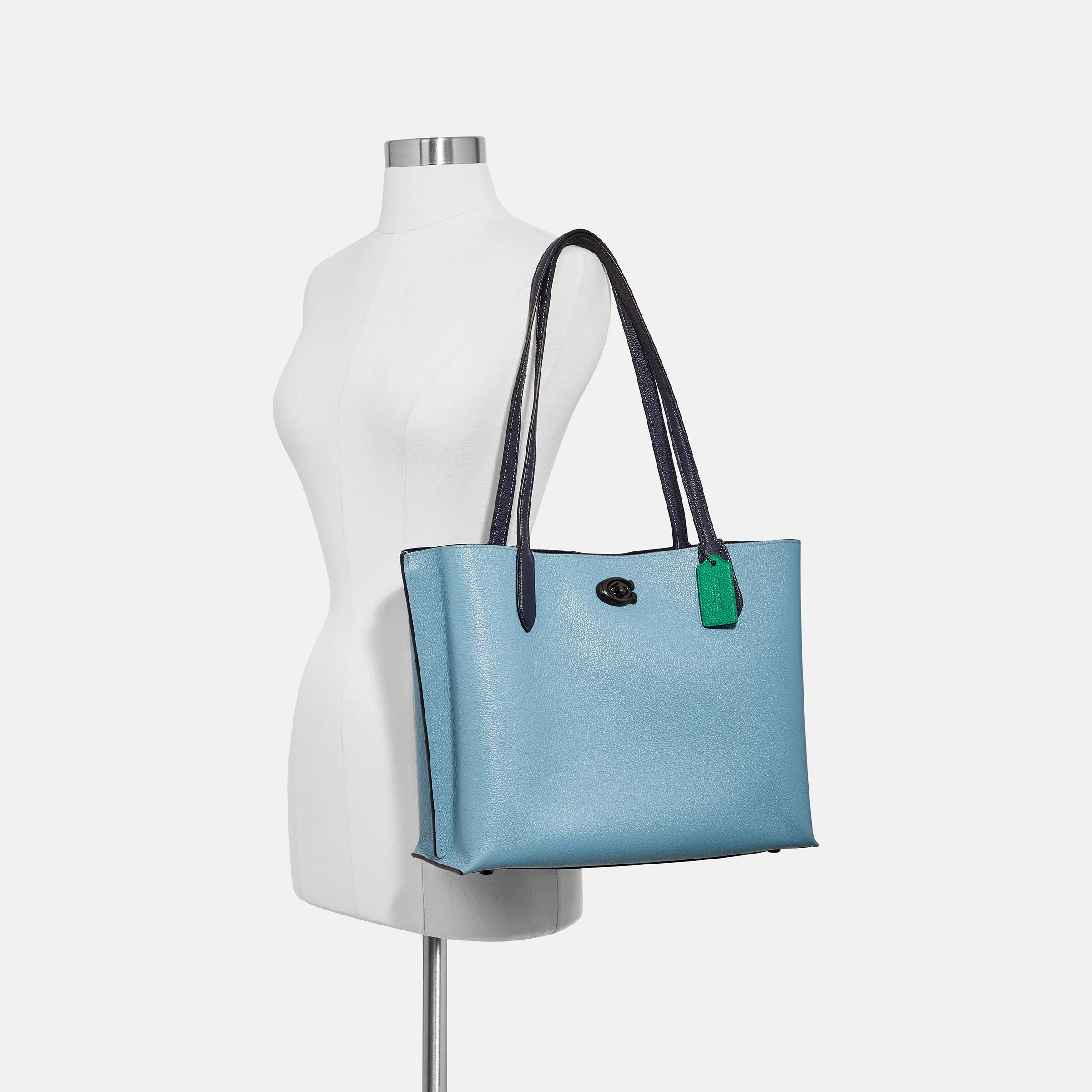 Willow Tote In Colorblock With Signature Canvas Interior
