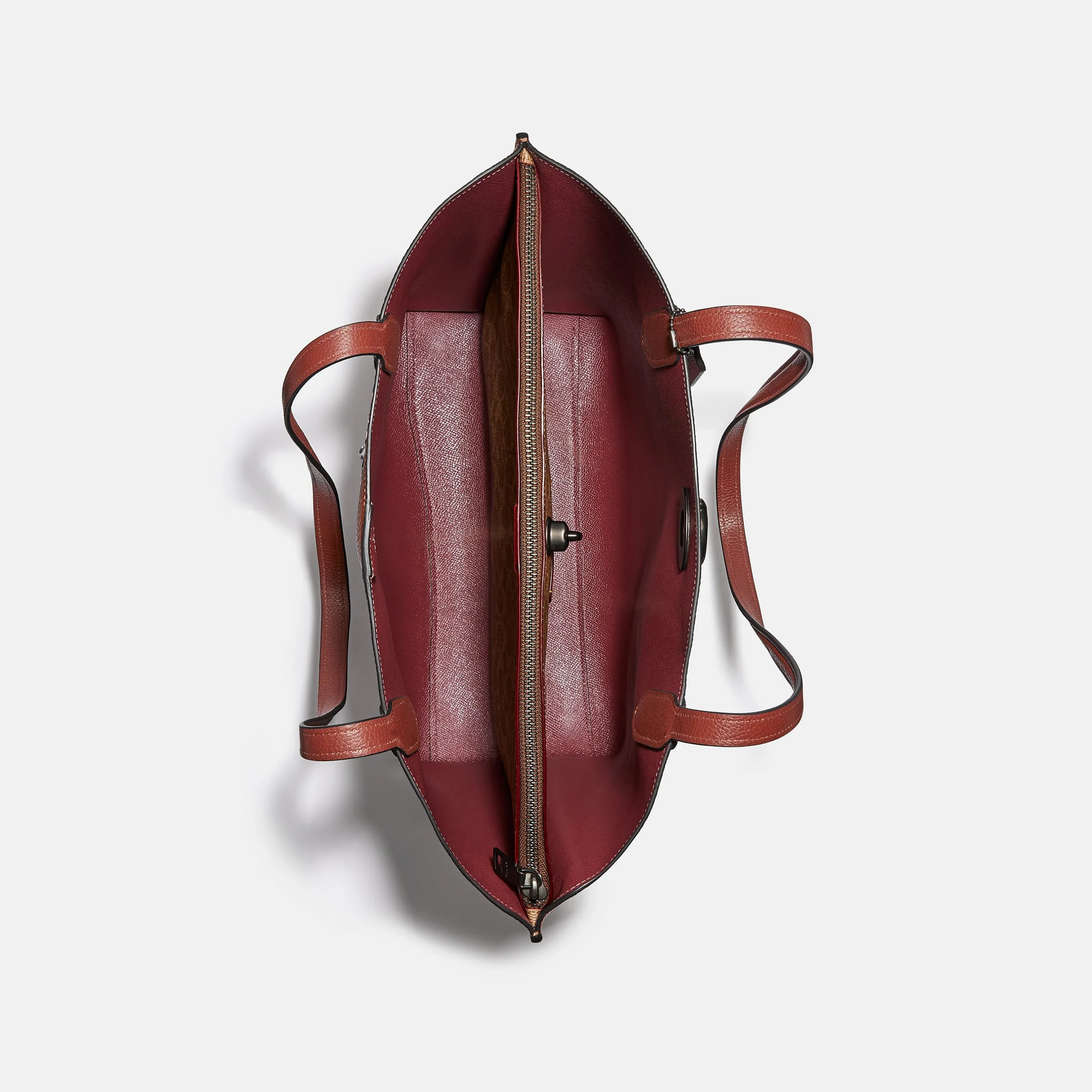 Willow Tote In Colorblock With Signature Canvas Interior