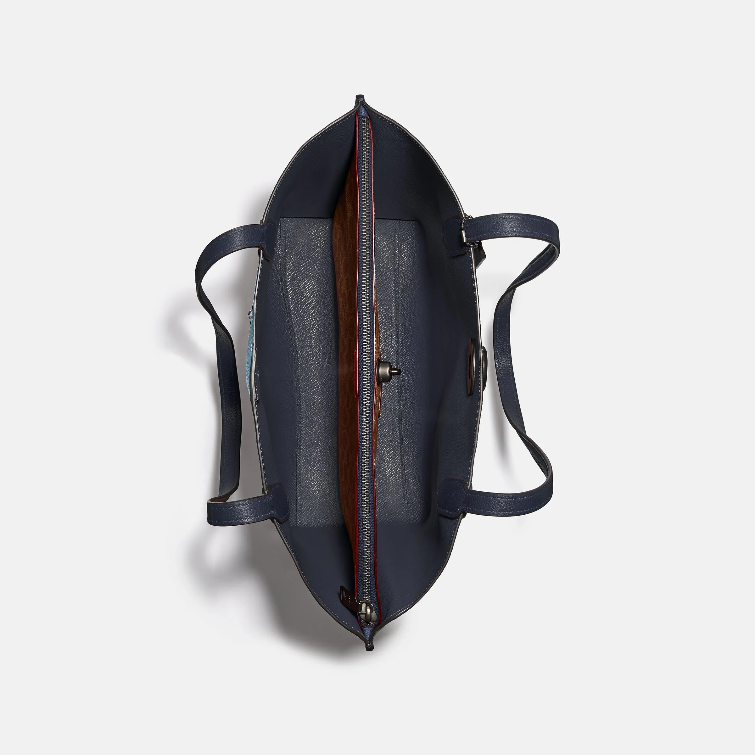 Willow Tote In Colorblock With Signature Canvas Interior