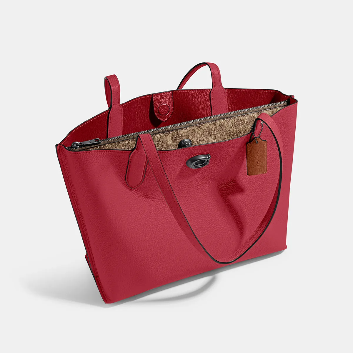 Willow Tote In Colorblock With Signature Canvas Interior