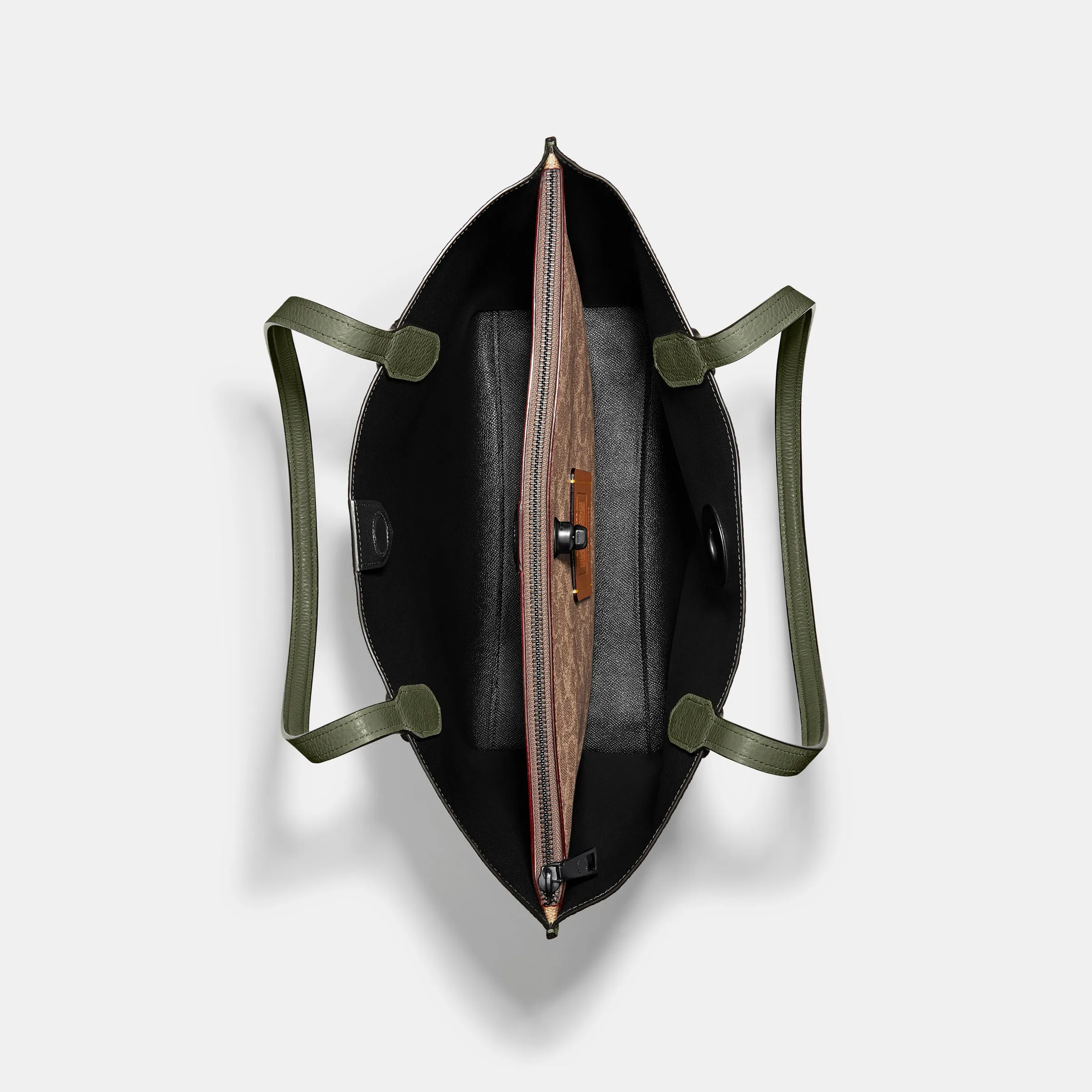 Willow Tote In Colorblock With Signature Canvas Interior
