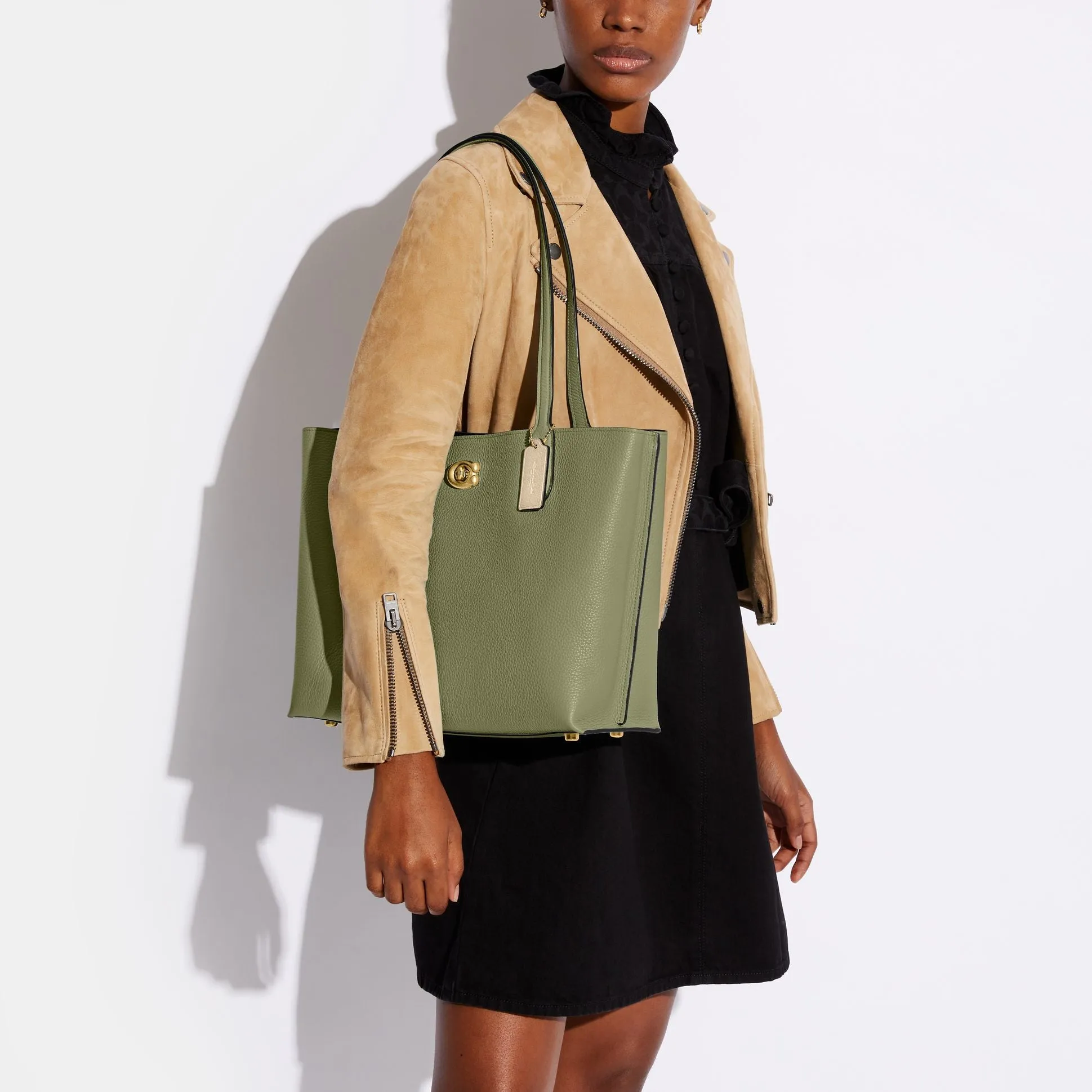 Willow Tote In Colorblock With Signature Canvas Interior