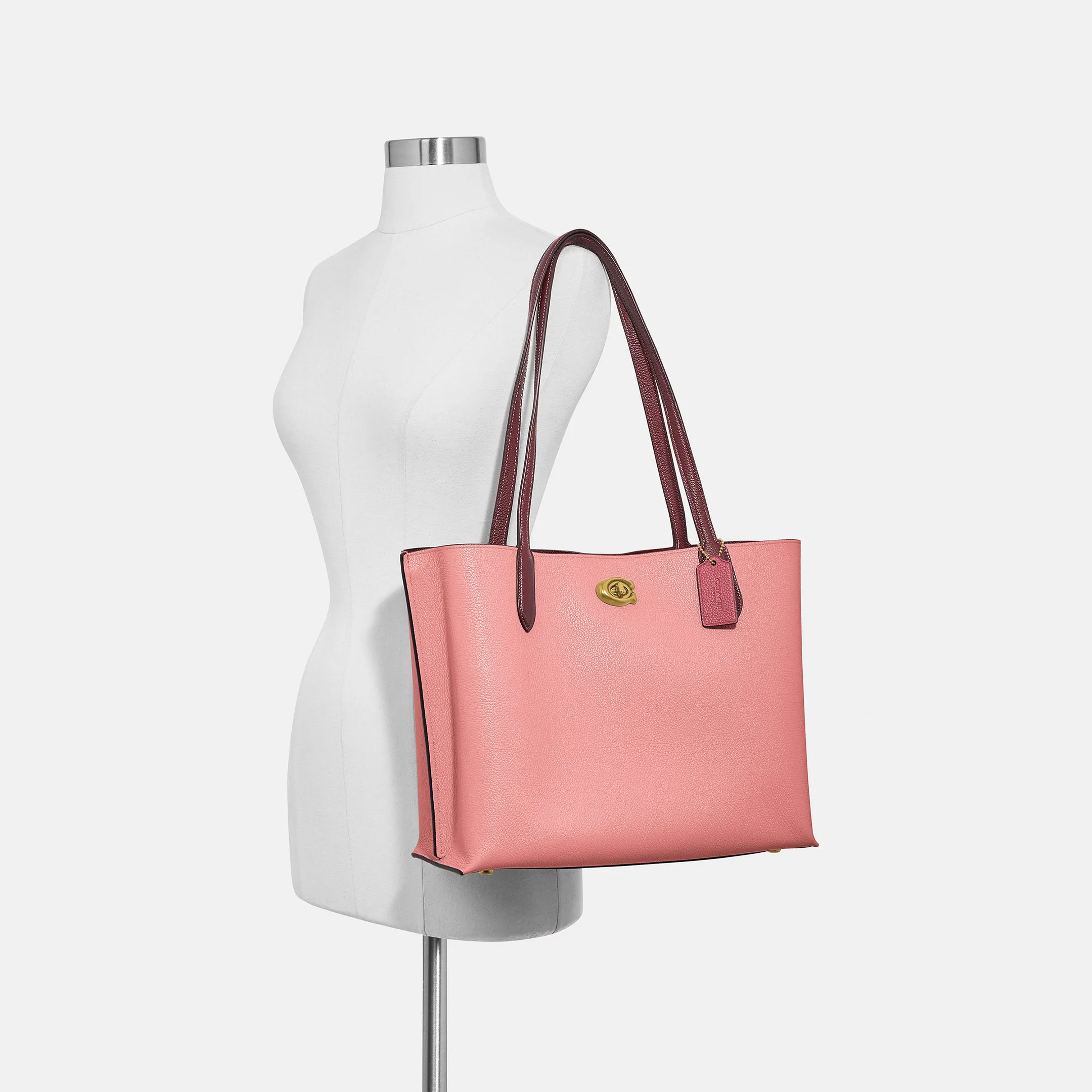 Willow Tote In Colorblock With Signature Canvas Interior