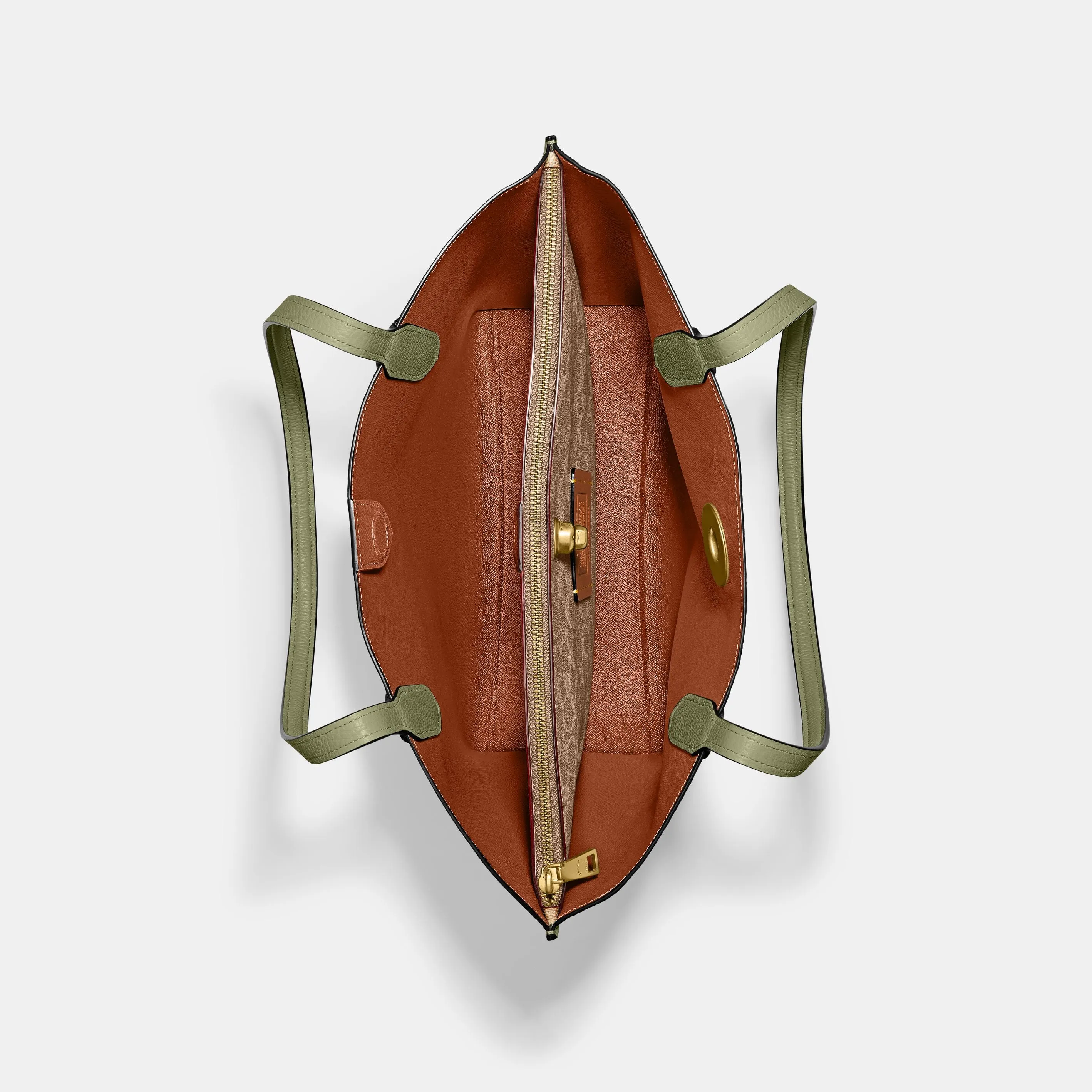 Willow Tote In Colorblock With Signature Canvas Interior