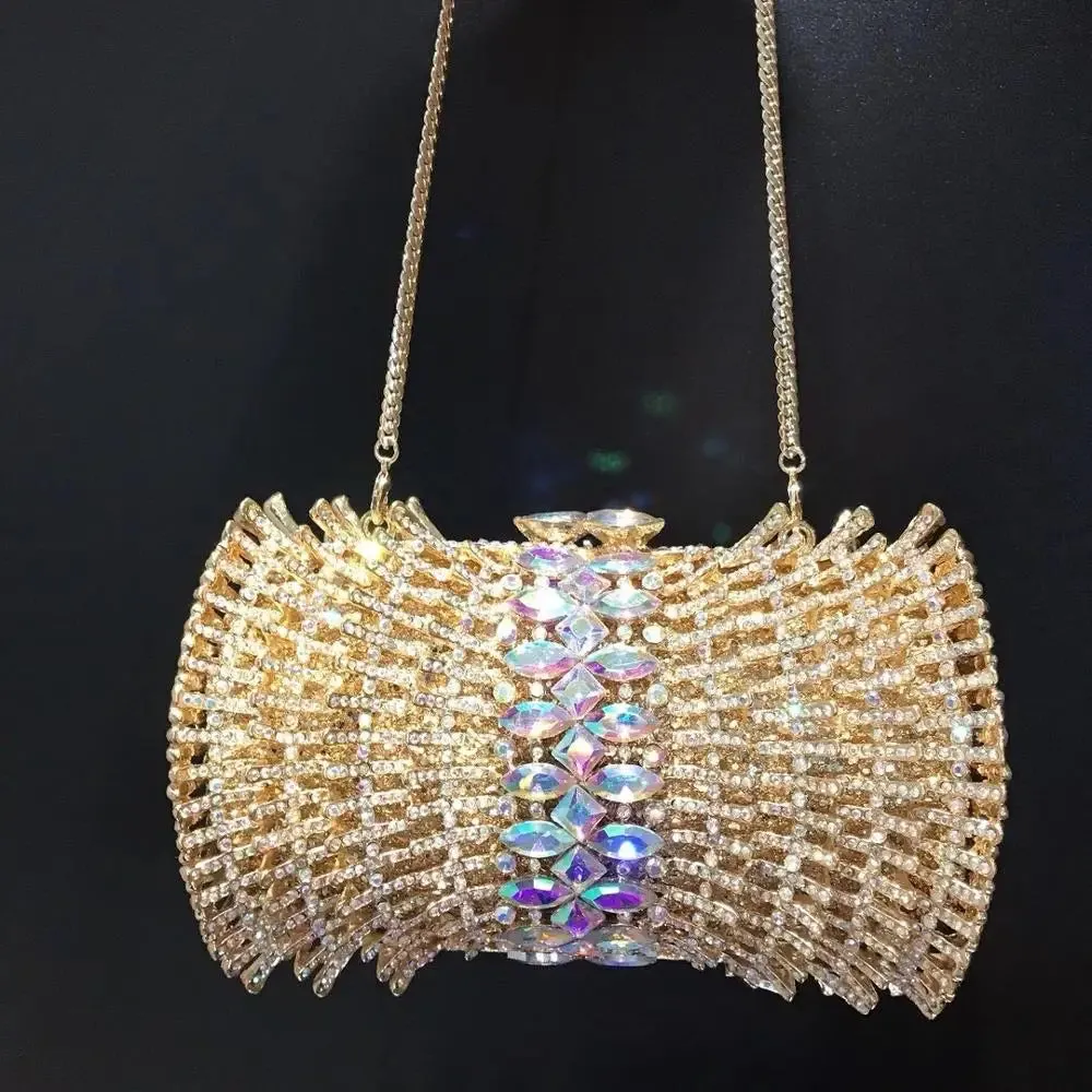 Women's Diamond Clutches: Rhinestone Bag, Flower Crystal Clutch, Party Evening Small Purse Handbags, Wedding Clutch Bag, Female Wallet.