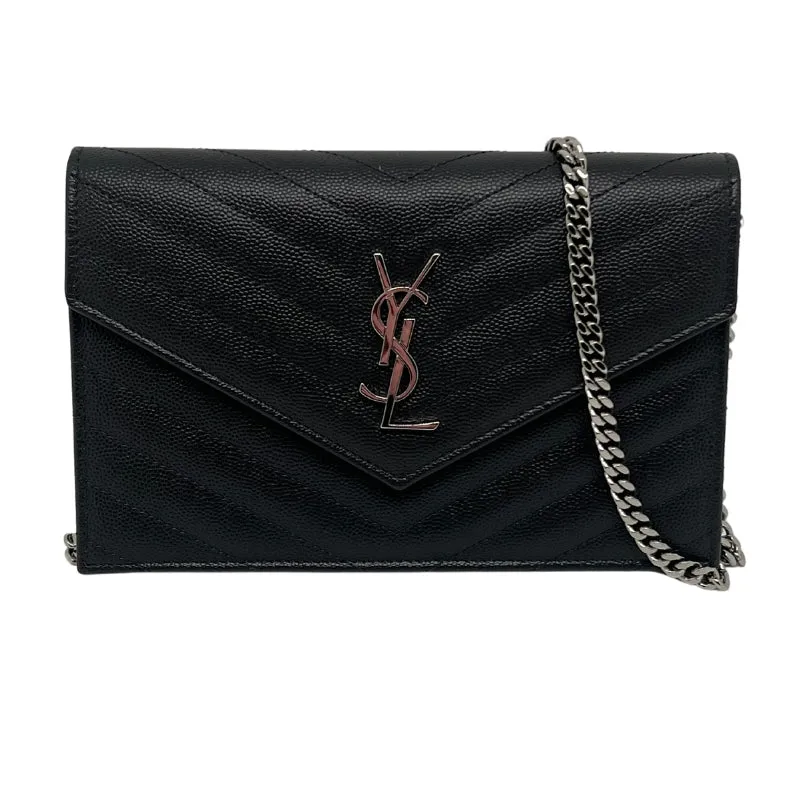 YSL Grain de Poudre Envelope Wallet on Chain