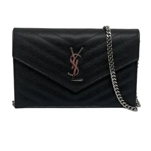 YSL Grain de Poudre Envelope Wallet on Chain